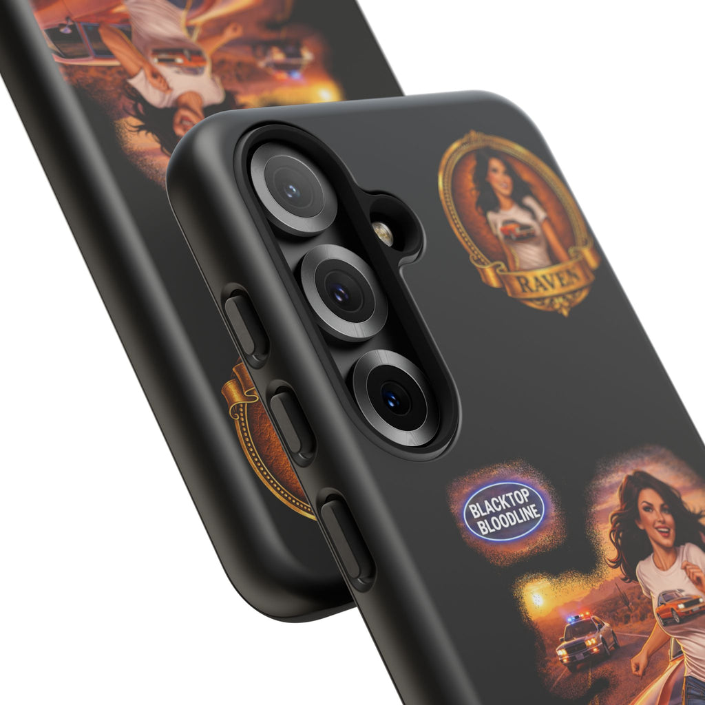 Retro Outlaw | Pin-Up Girl Series | Raven — Tough Phone Case
