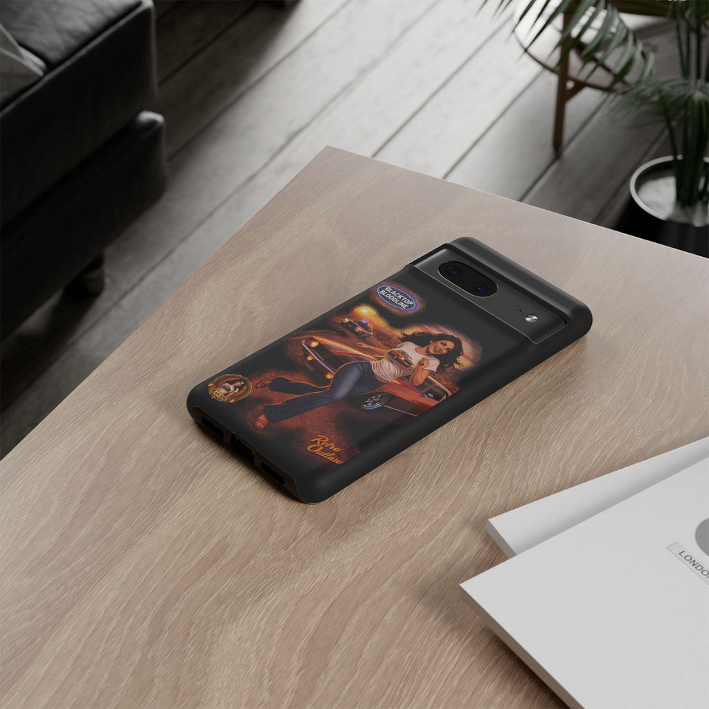 Retro Outlaw | Pin-Up Girl Series | Raven — Tough Phone Case