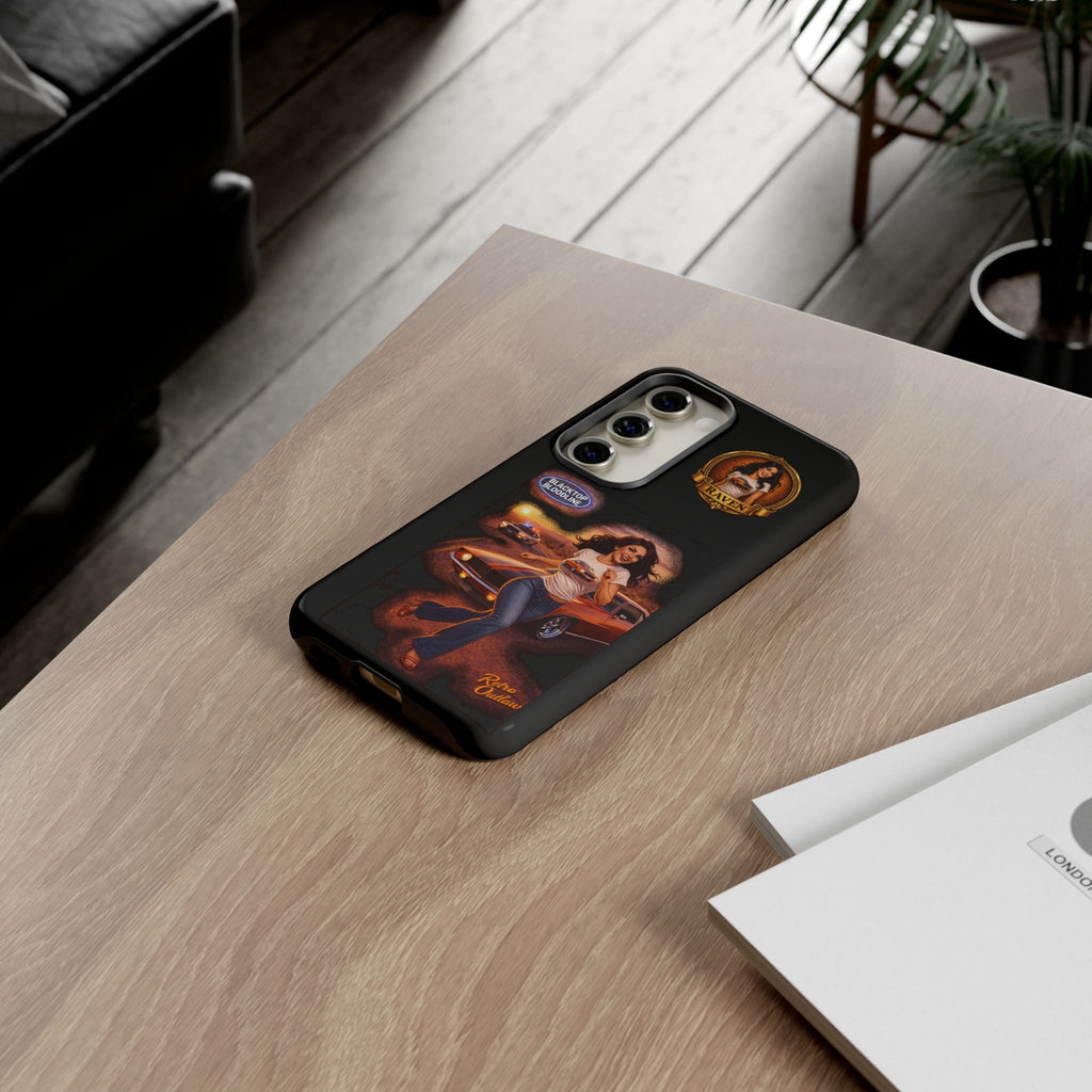 Retro Outlaw | Pin-Up Girl Series | Raven — Tough Phone Case