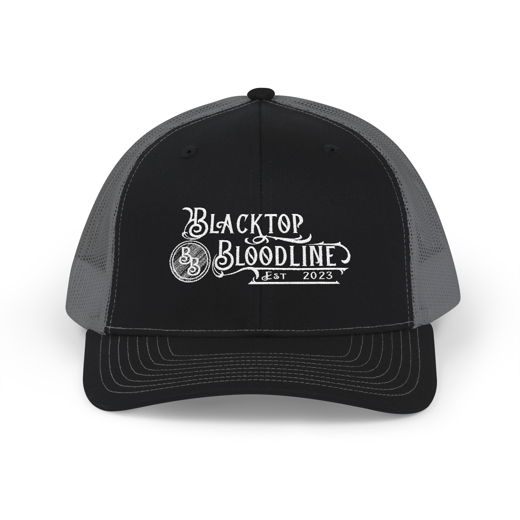 Blacktop Bloodline Original Logo - Embroidered Snapback Trucker Hat 🎁 FREE Sticker Promo