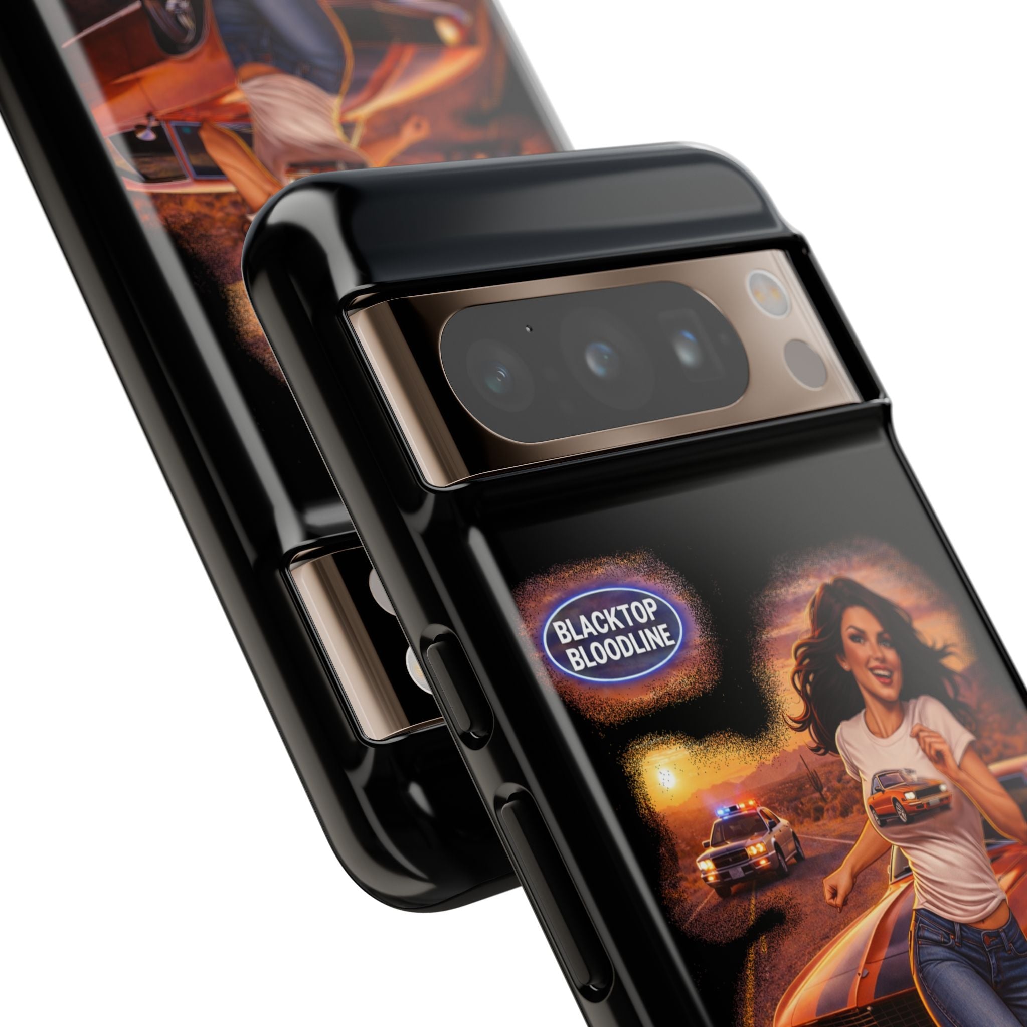 Retro Outlaw | Pin-Up Girl Series | Raven — Tough Phone Case