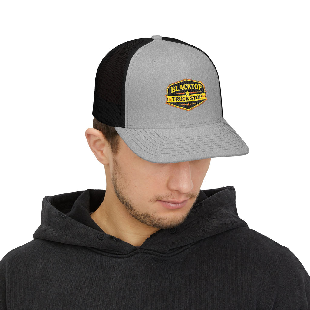 Blacktop Truck Stop — Embroidered Trucker Cap