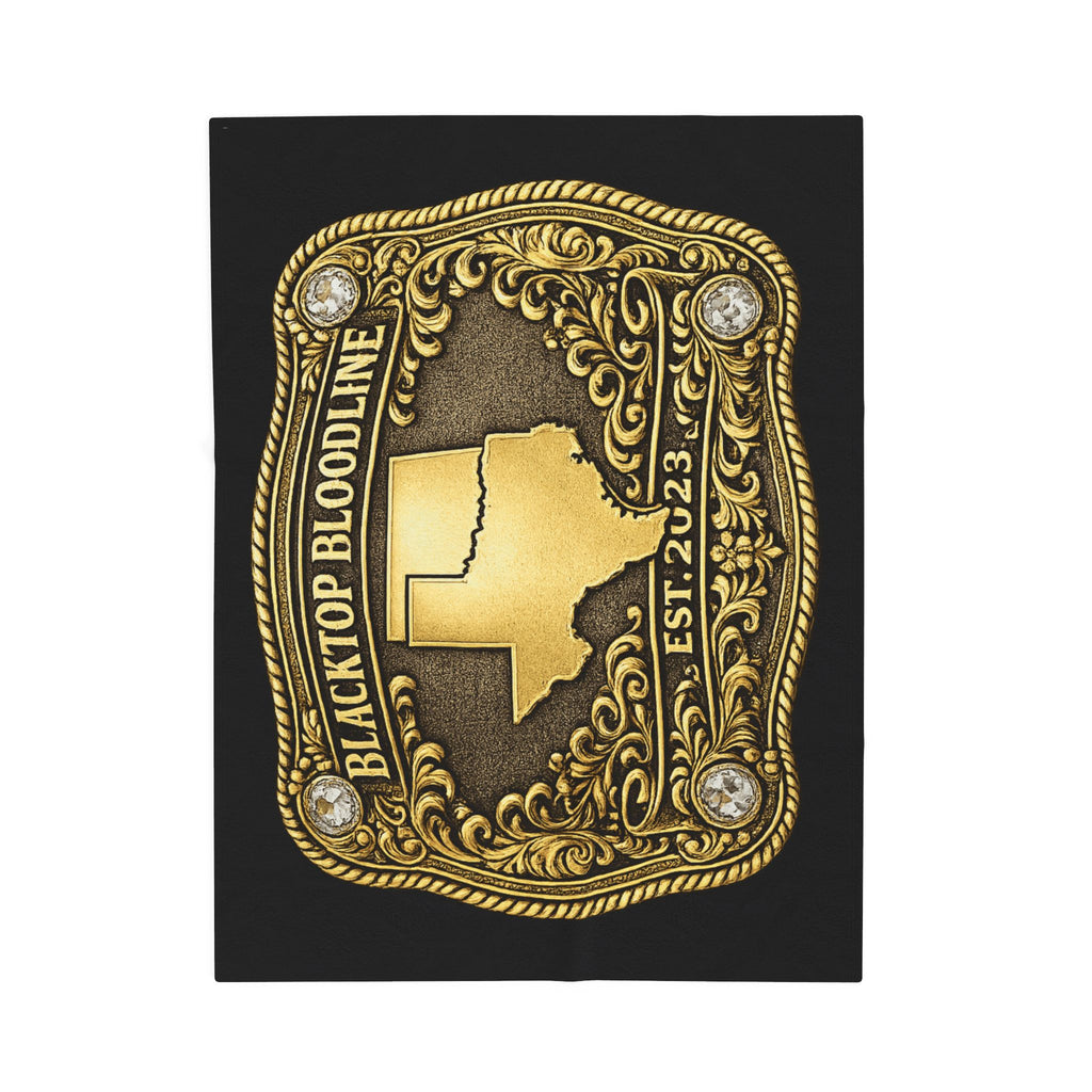 Gold Buckle — Velveteen Plush Blanket
