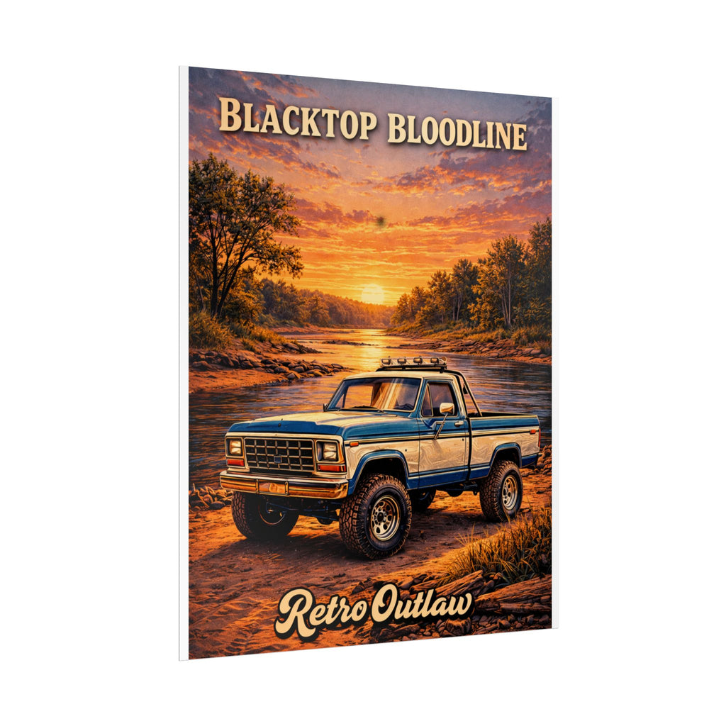 Retro Outlaw — Vintage Truck Rolled Poster