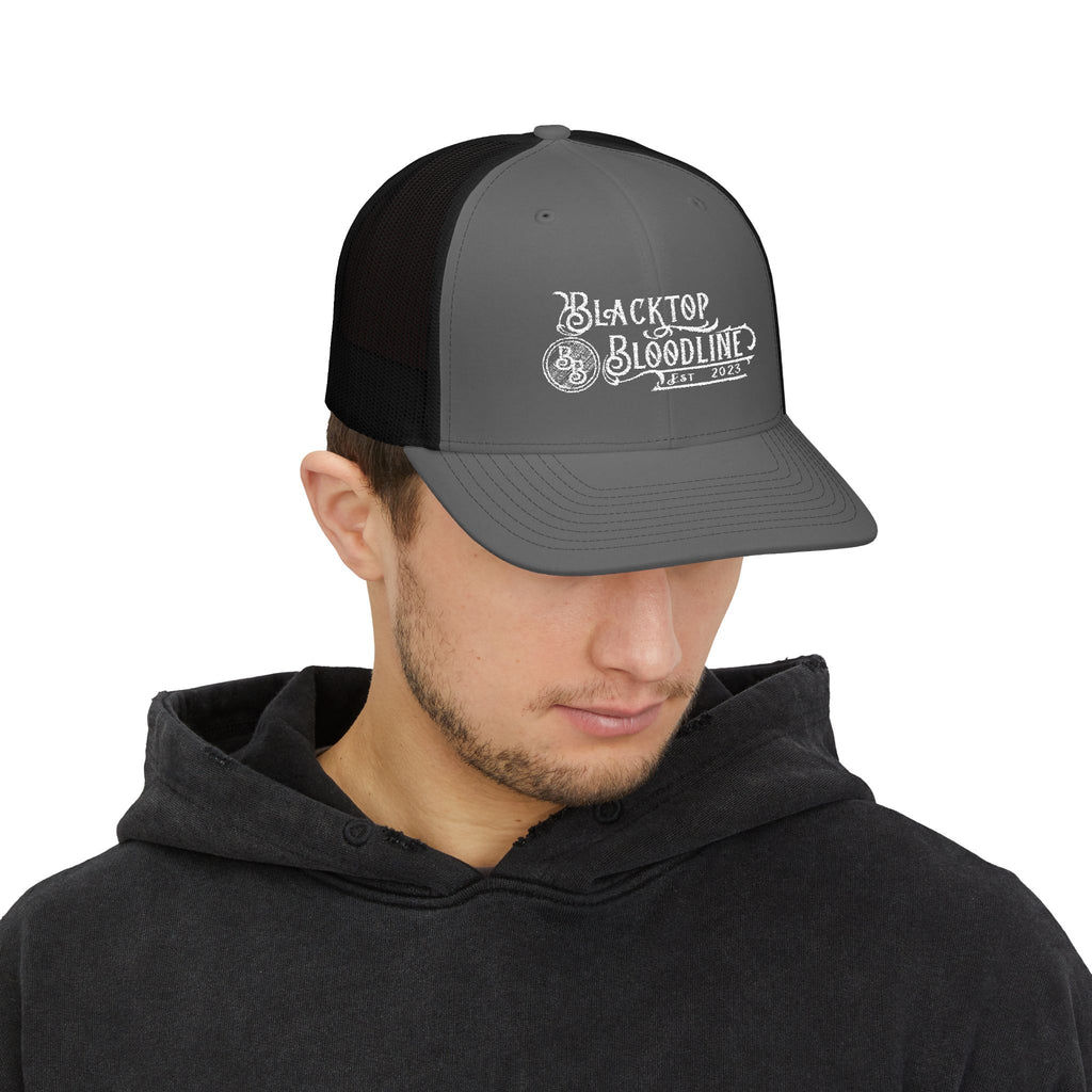 Blacktop Bloodline Original Logo - Embroidered Snapback Trucker Hat 🎁 FREE Sticker Promo