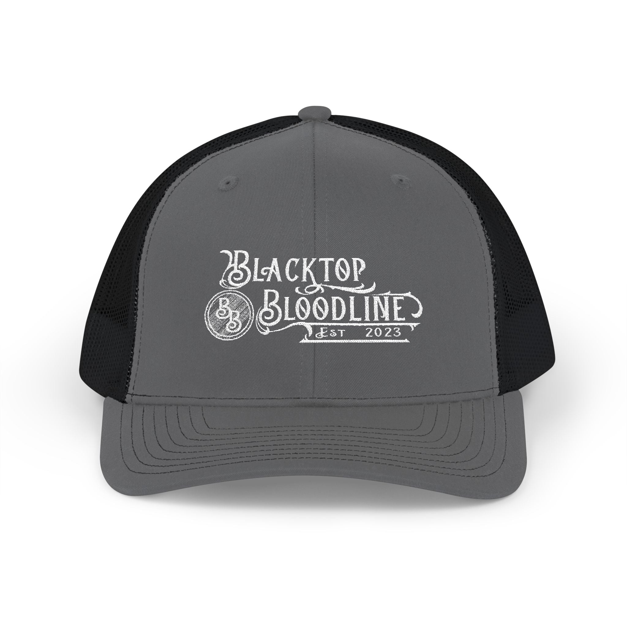 Blacktop Bloodline Original Logo - Embroidered Snapback Trucker Hat 🎁 FREE Sticker Promo