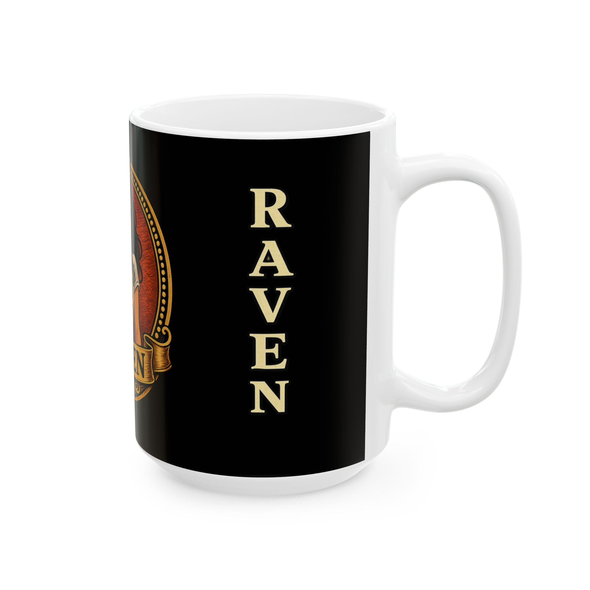 Retro Outlaw | Pin-Up Girl Series | Raven — Ceramic Coffee Mug