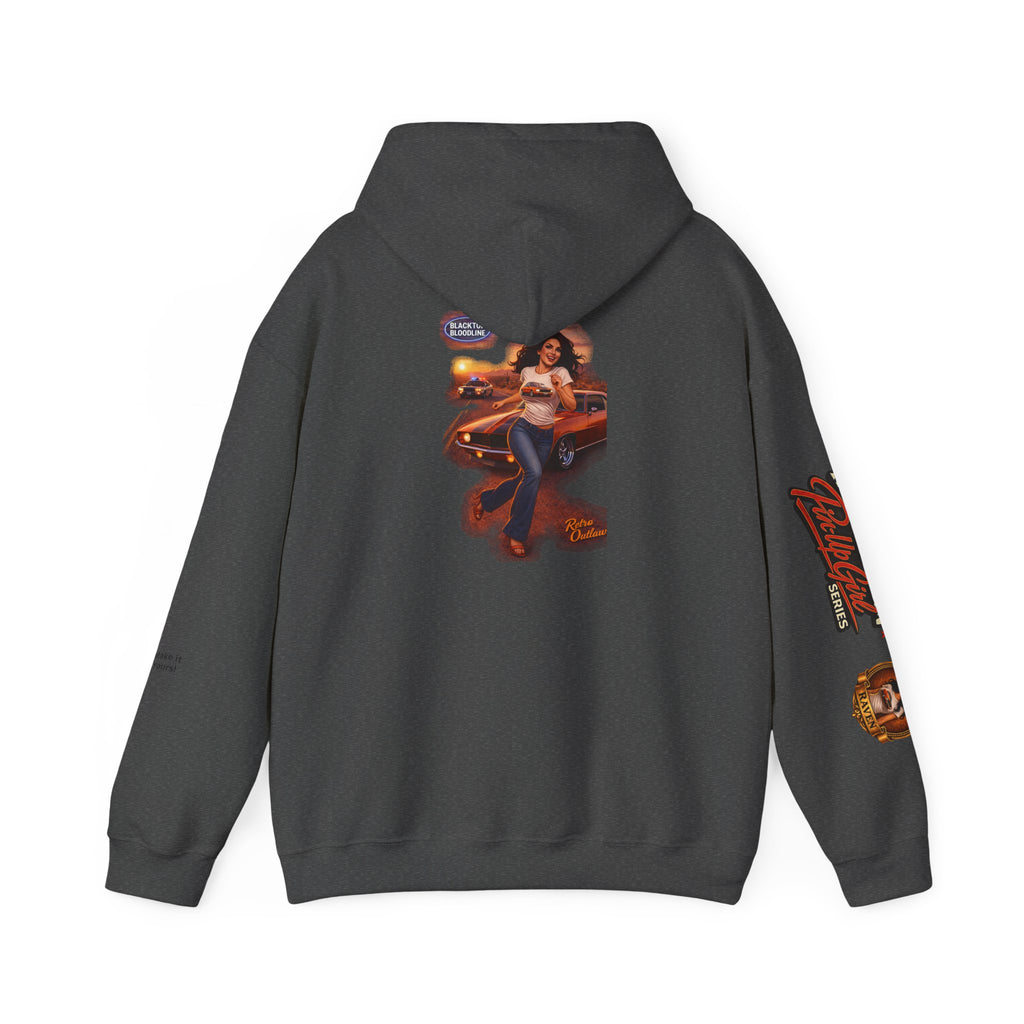 Retro Outlaw | Pin-Up Girl Series | Raven — Hoodie