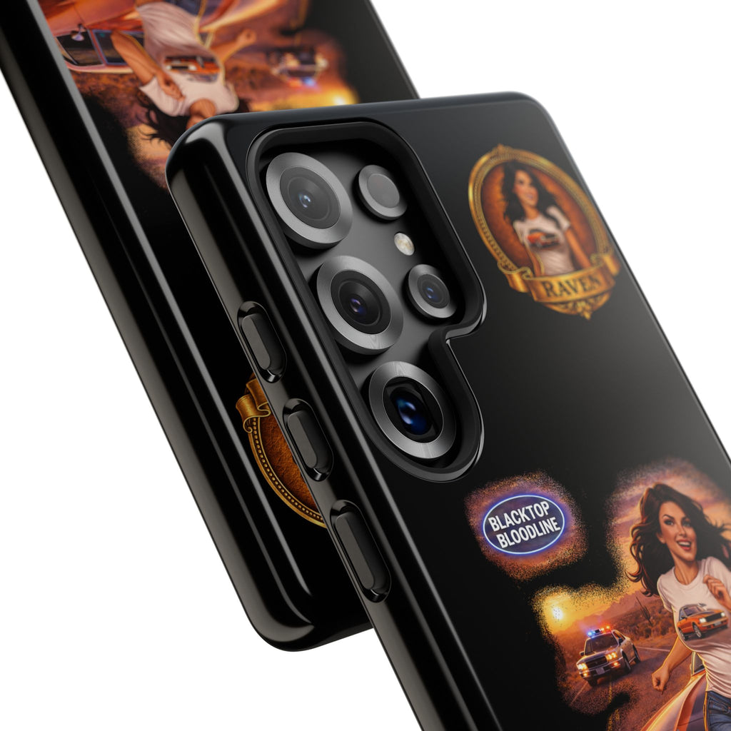 Retro Outlaw | Pin-Up Girl Series | Raven — Tough Phone Case