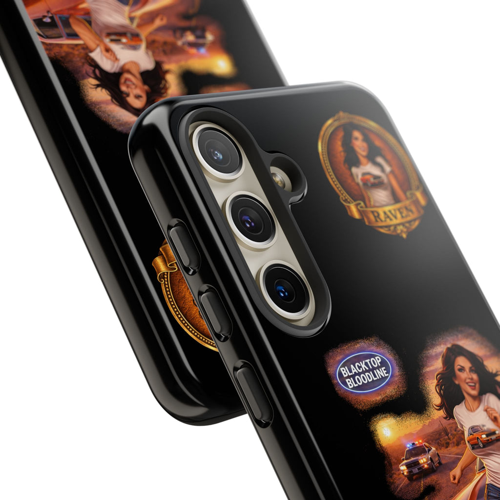 Retro Outlaw | Pin-Up Girl Series | Raven — Tough Phone Case