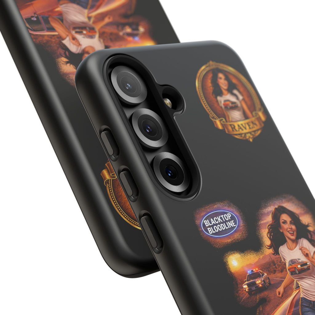 Retro Outlaw | Pin-Up Girl Series | Raven — Tough Phone Case