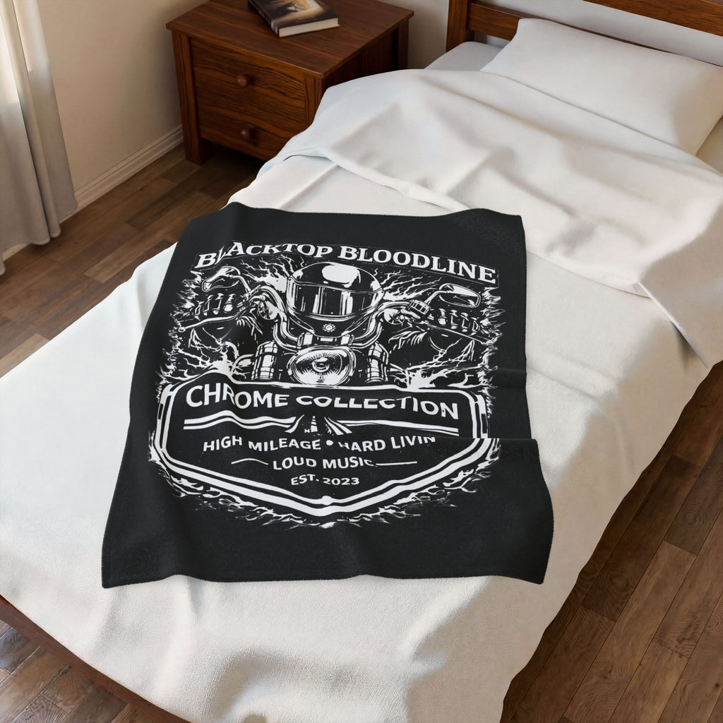 Chrome Collection — Velveteen Throw Blanket