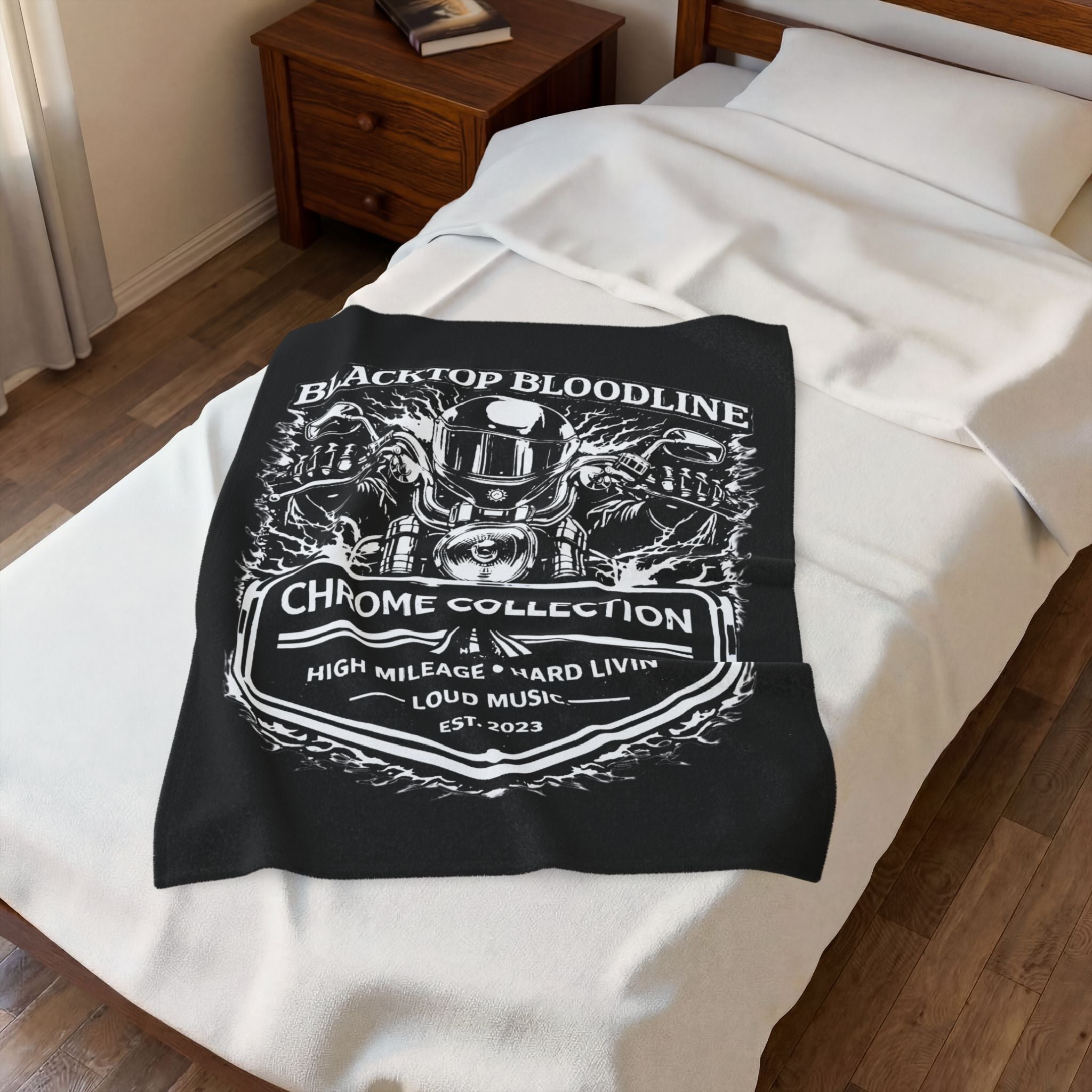 Chrome Collection — Velveteen Throw Blanket