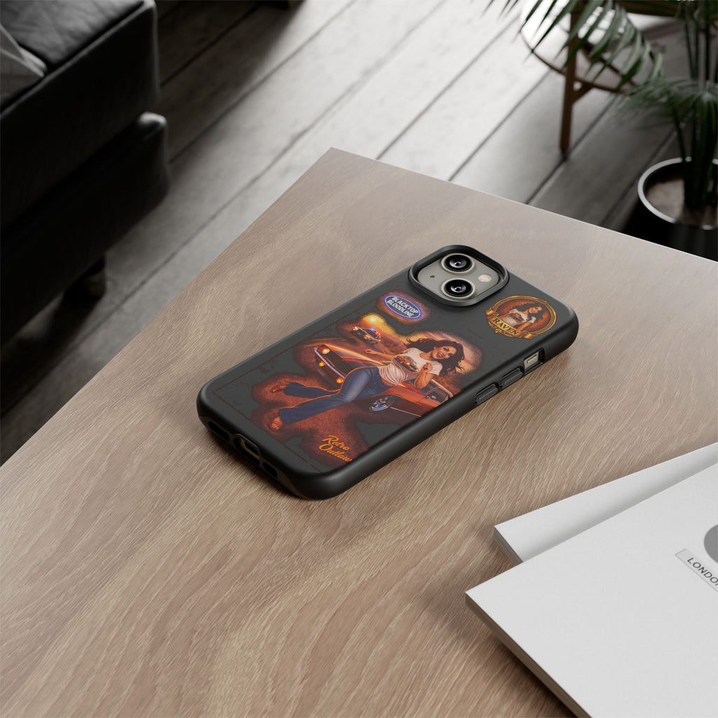 Retro Outlaw | Pin-Up Girl Series | Raven — Tough Phone Case