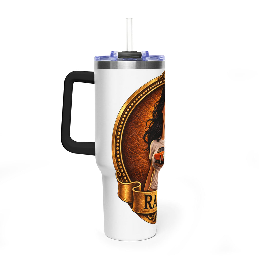 Retro Outlaw | Pin-Up Girl Series | Raven — 40oz Tumbler
