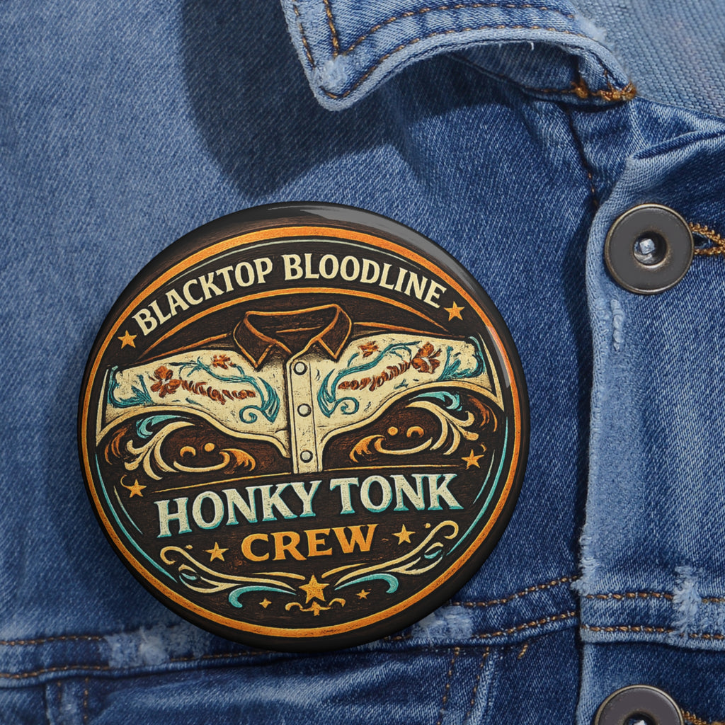 Retro Outlaw — Honky Tonk Crew Pin Button
