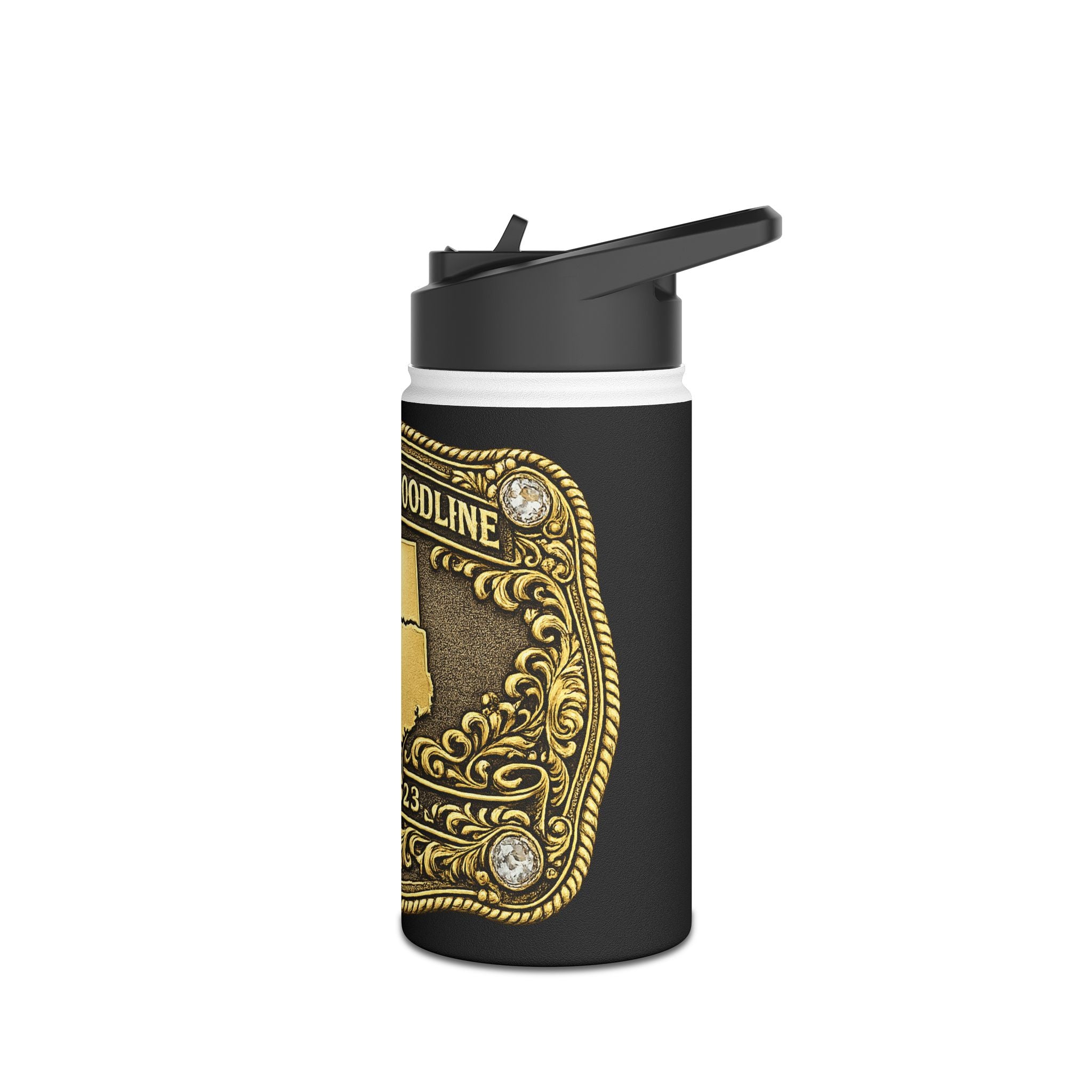 Gold Buckle — Stainless Steel Water Bottle
