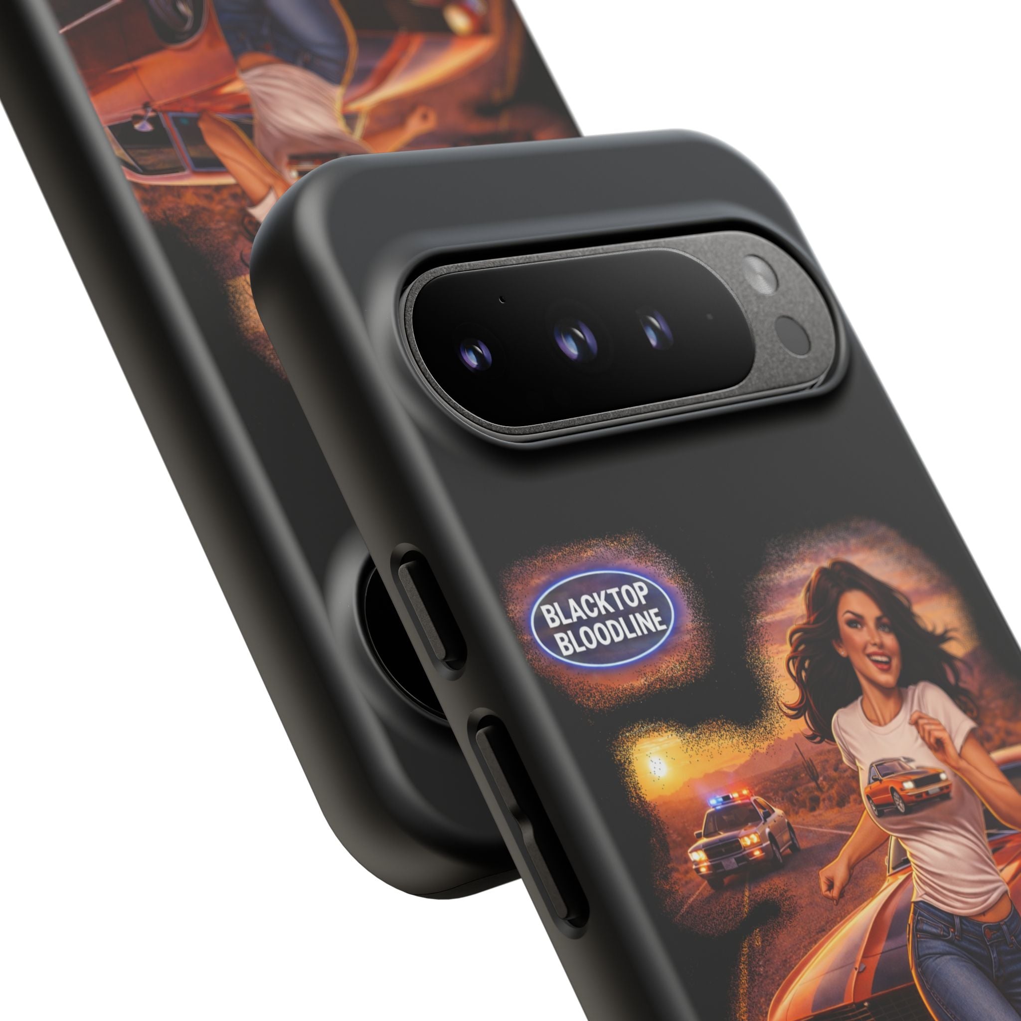 Retro Outlaw | Pin-Up Girl Series | Raven — Tough Phone Case