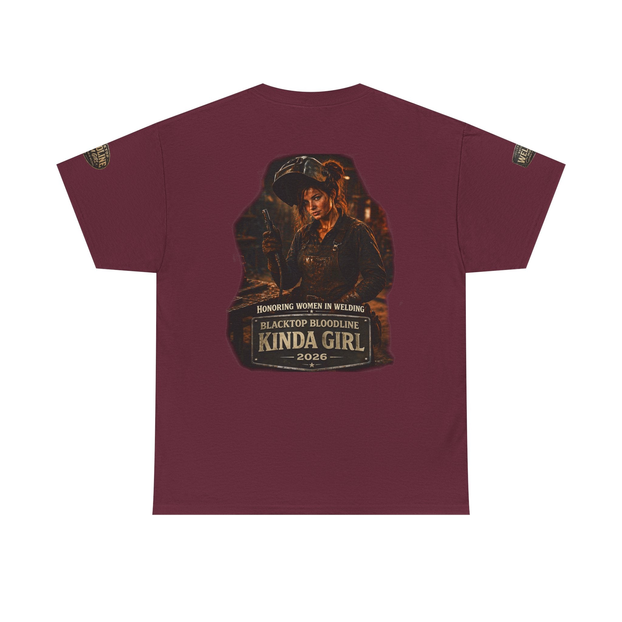 “Blacktop Bloodline Kinda Girl” Tee — Women in Welding Graphic T-Shirt