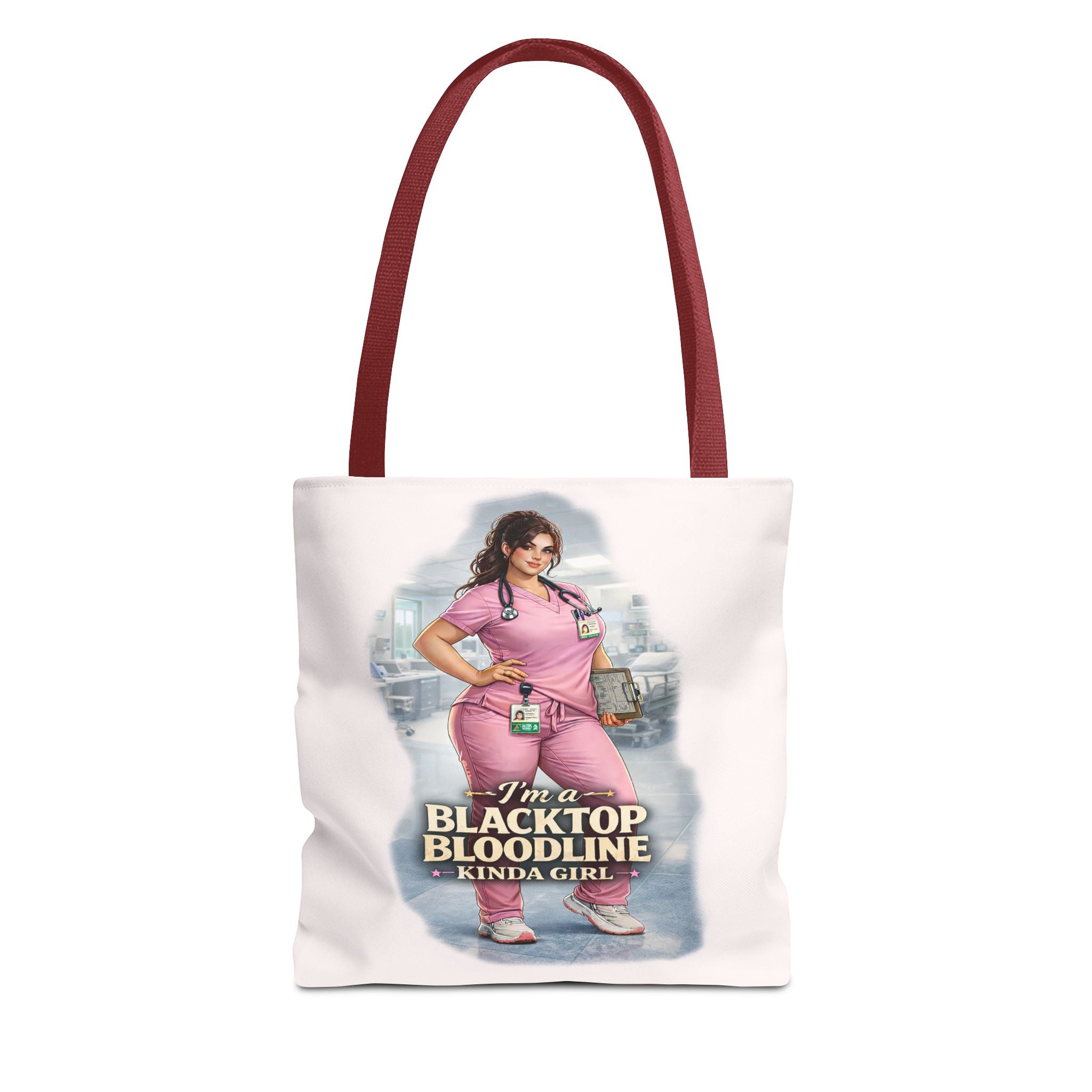 Blacktop Bloodline Kinda Girl – Nurse Tote Bag (Healthcare Hero Edition)