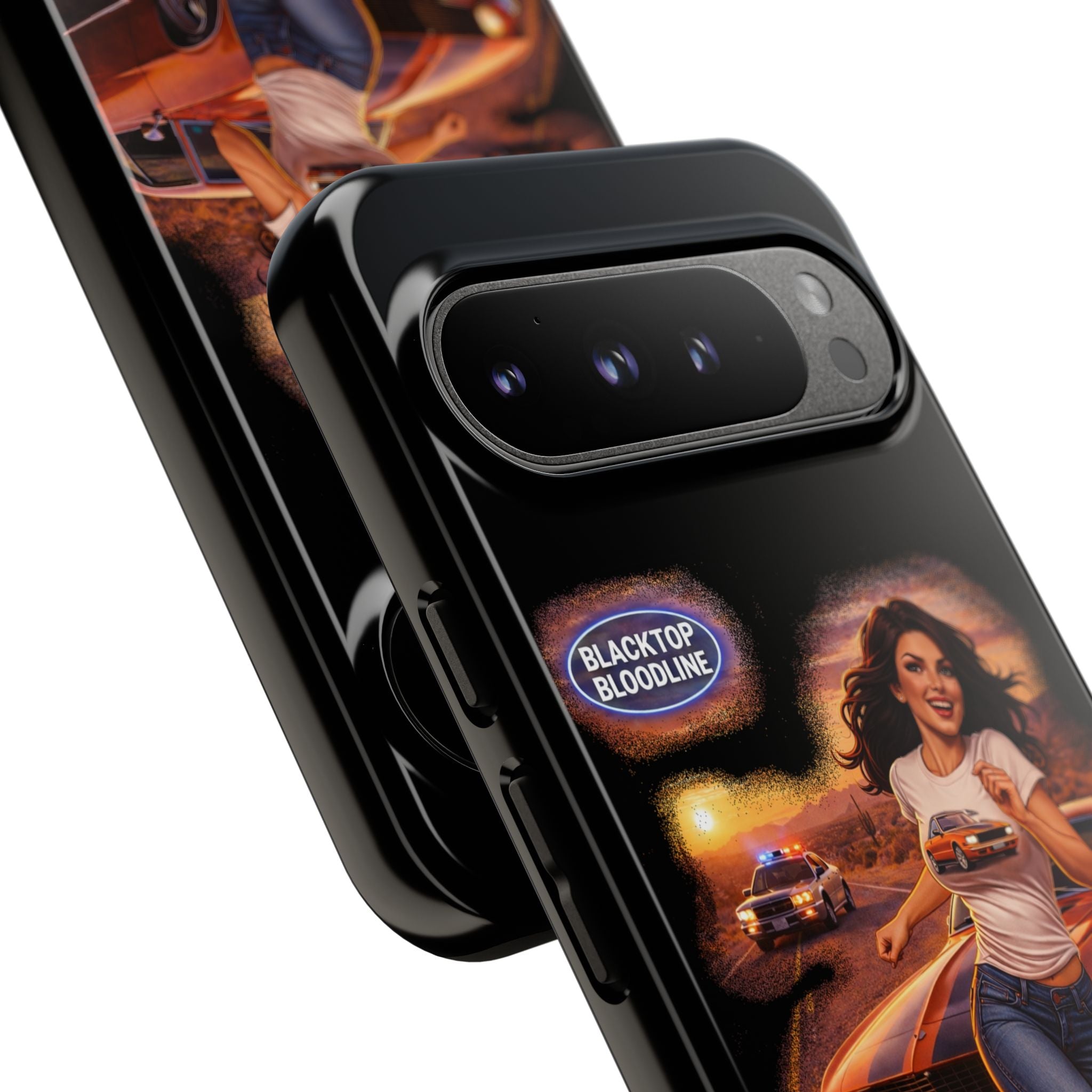 Retro Outlaw | Pin-Up Girl Series | Raven — Tough Phone Case