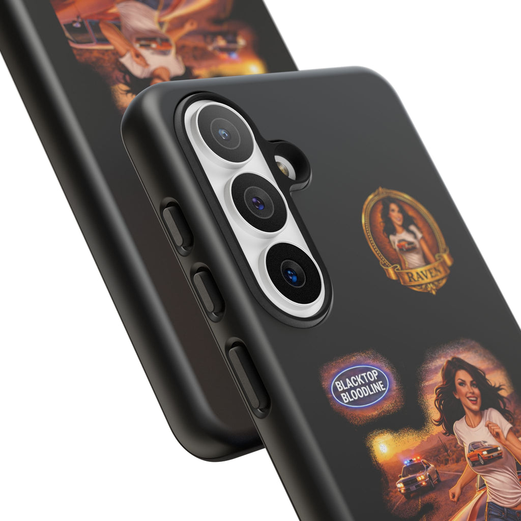 Retro Outlaw | Pin-Up Girl Series | Raven — Tough Phone Case