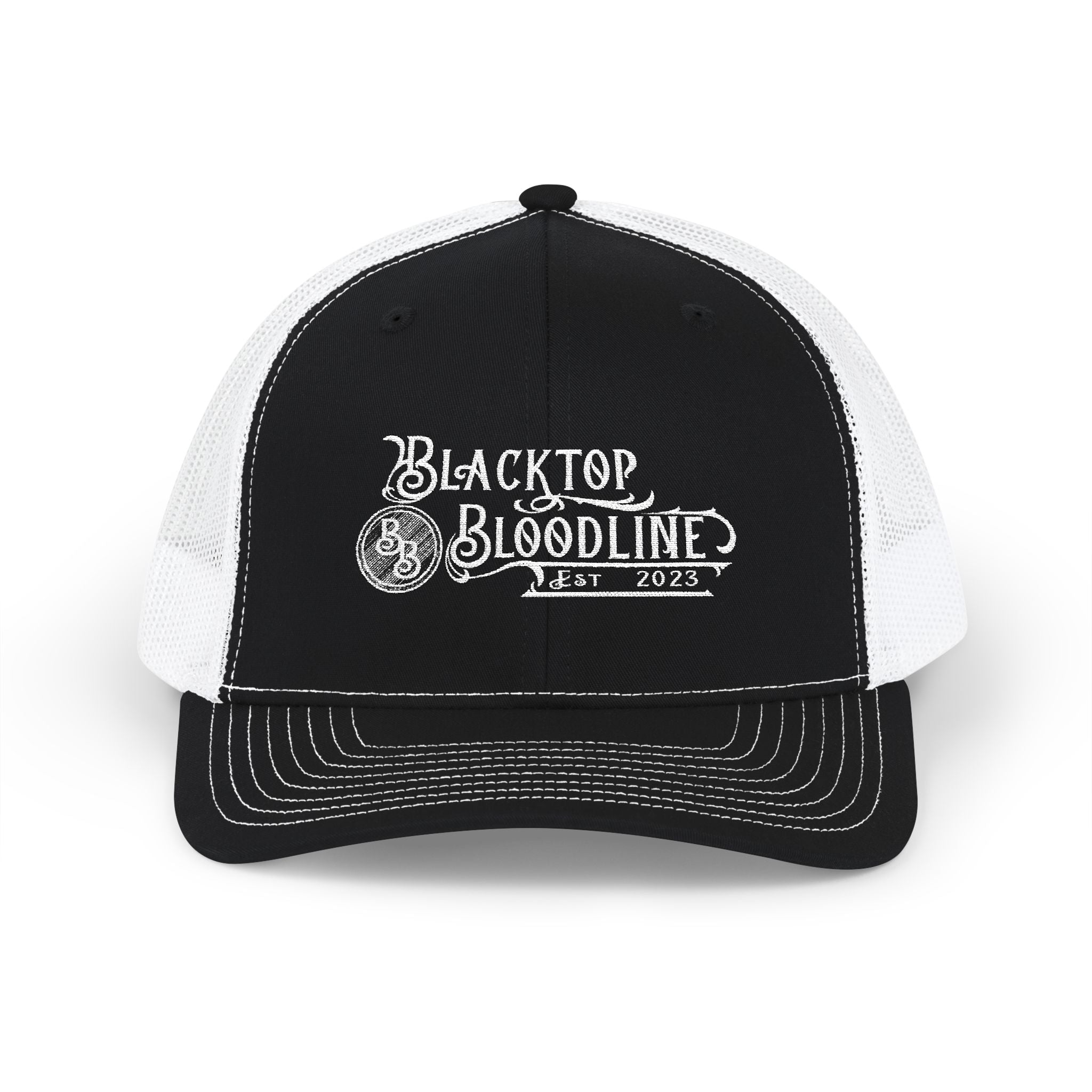 Blacktop Bloodline Original Logo - Embroidered Snapback Trucker Hat 🎁 FREE Sticker Promo