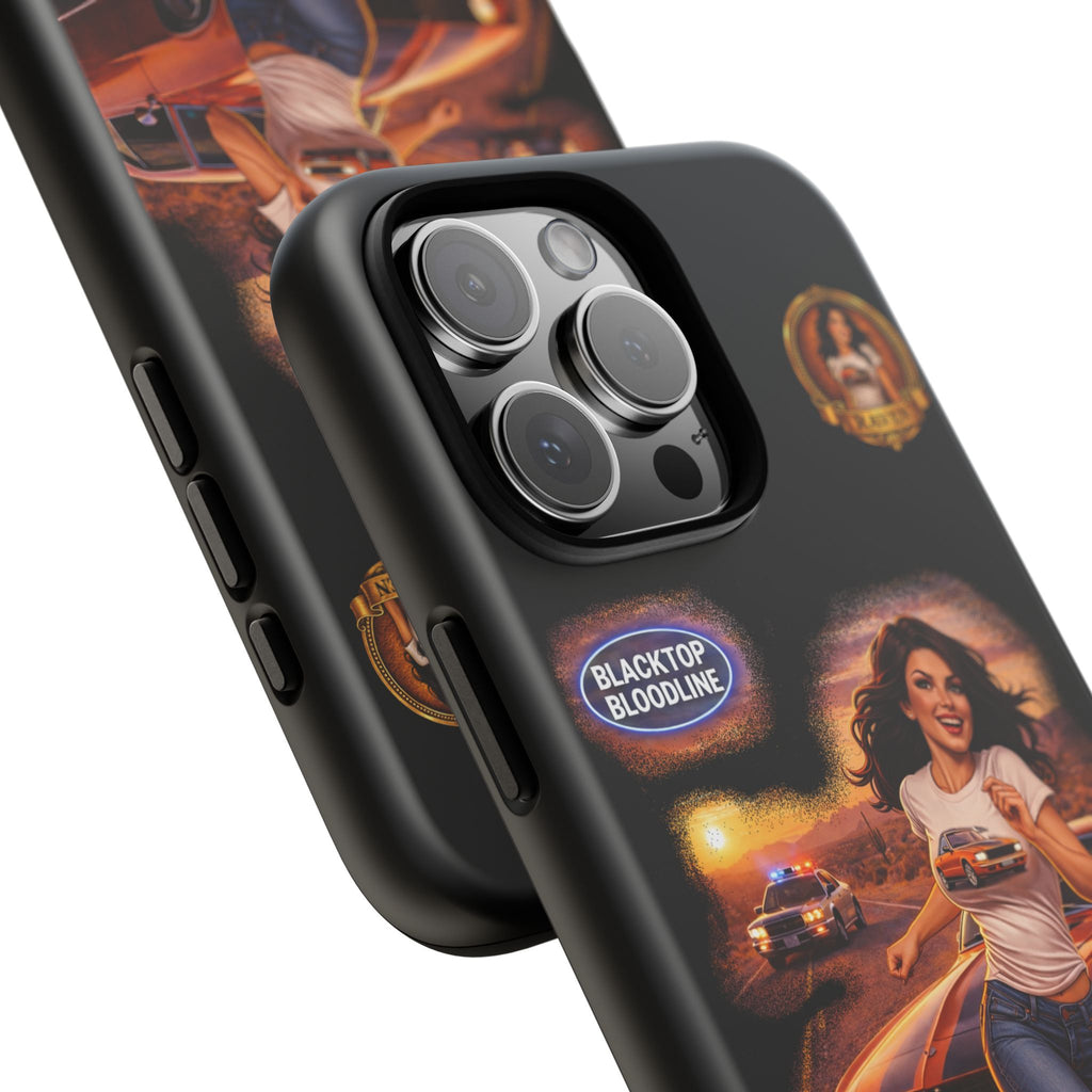 Retro Outlaw | Pin-Up Girl Series | Raven — Tough Phone Case