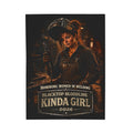Velveteen Plush Blanket — “Blacktop Bloodline Kinda Girl” Welding Tribute Throw