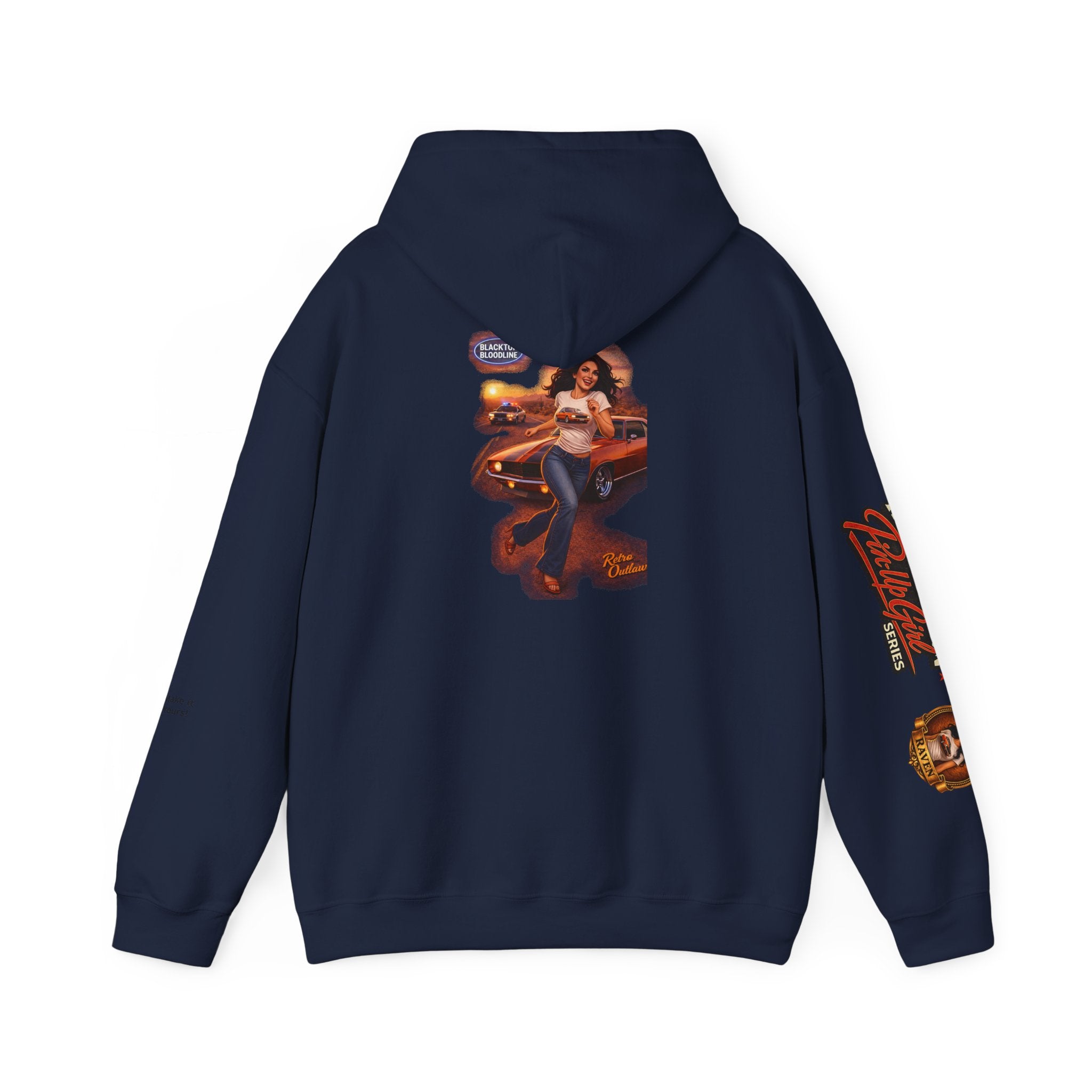 Retro Outlaw | Pin-Up Girl Series | Raven — Hoodie