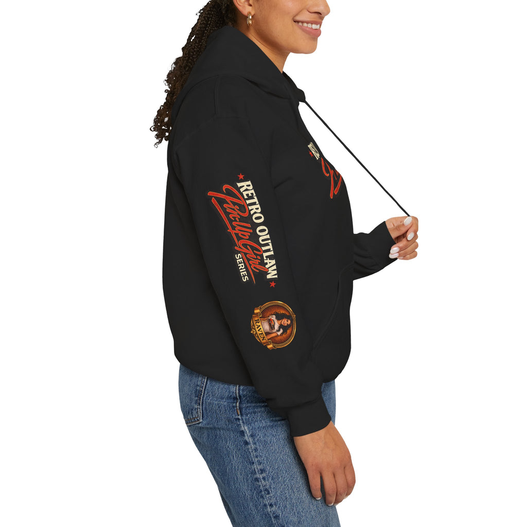Retro Outlaw | Pin-Up Girl Series | Raven — Hoodie