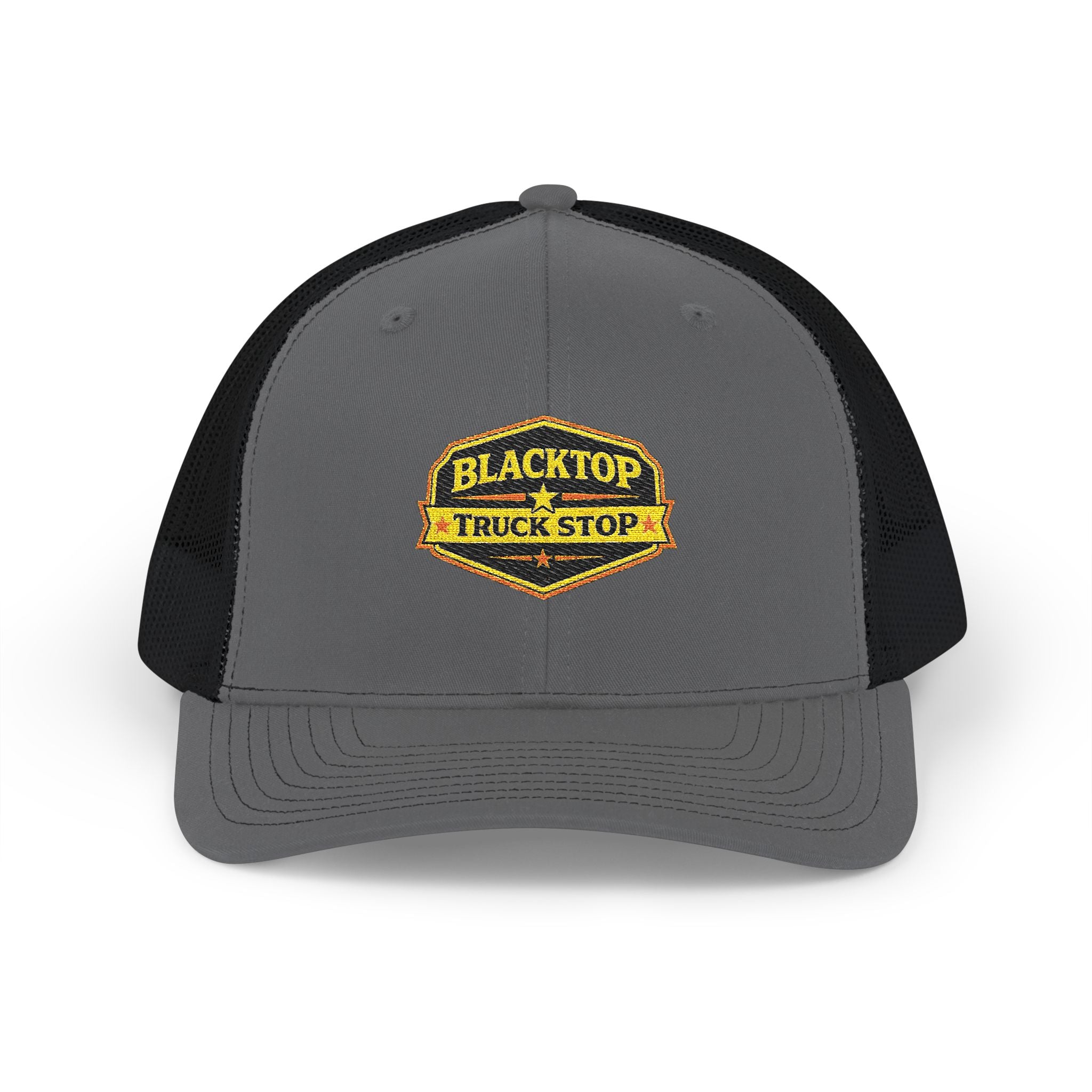 Blacktop Truck Stop — Embroidered Trucker Cap
