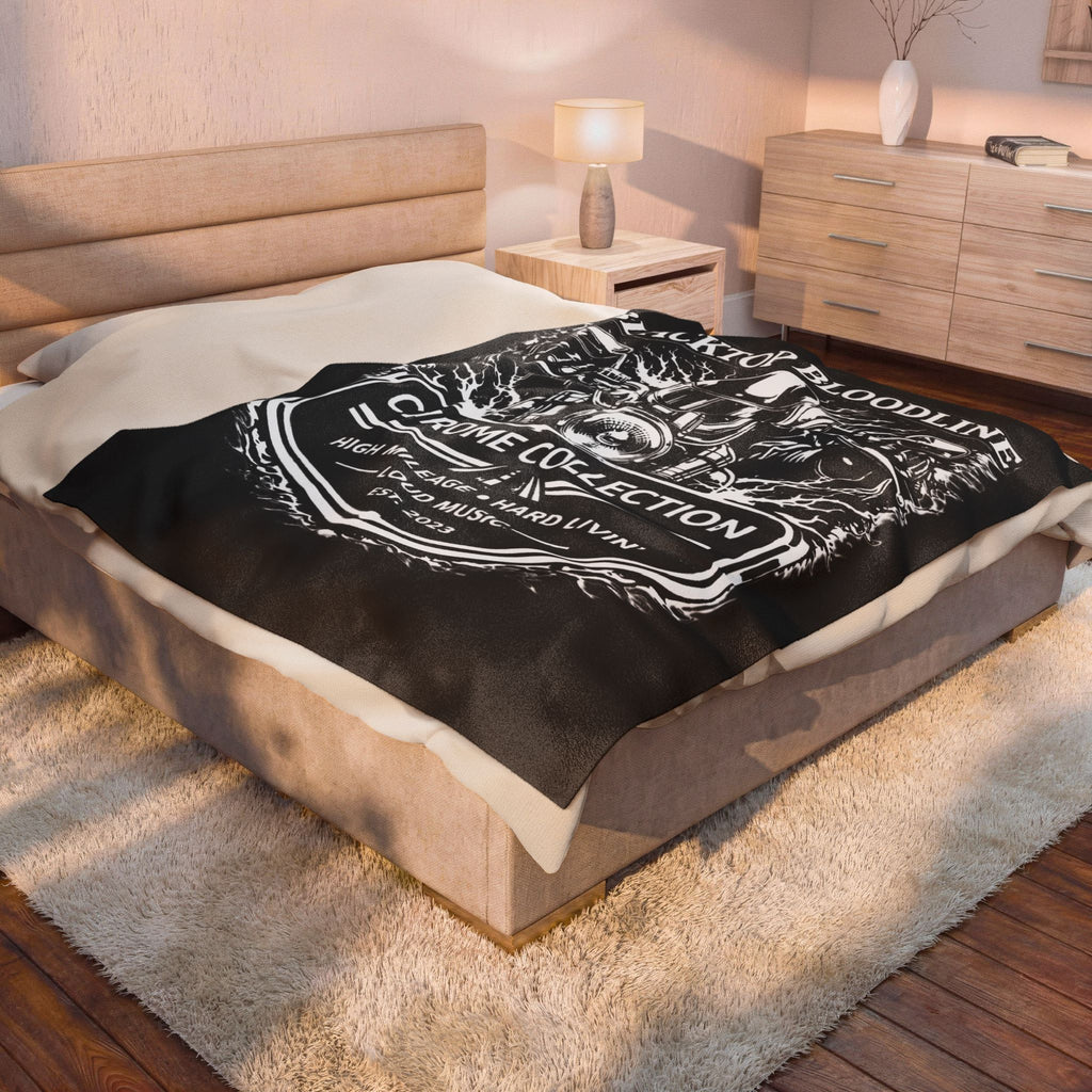 Chrome Collection — Velveteen Throw Blanket