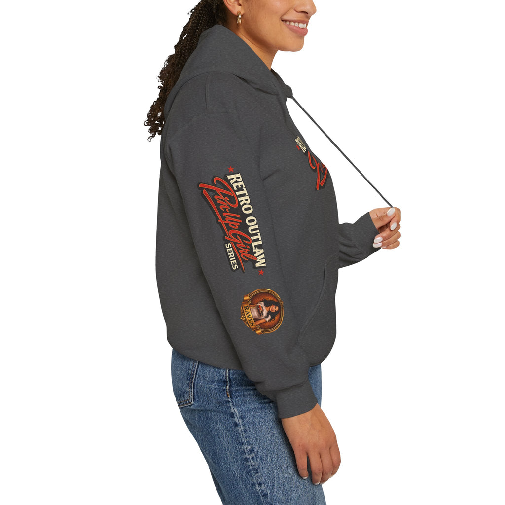 Retro Outlaw | Pin-Up Girl Series | Raven — Hoodie