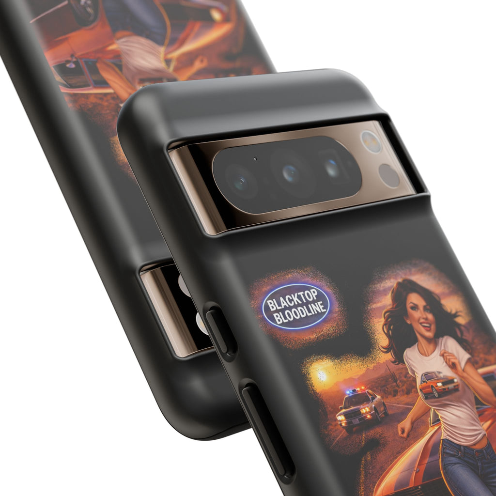 Retro Outlaw | Pin-Up Girl Series | Raven — Tough Phone Case