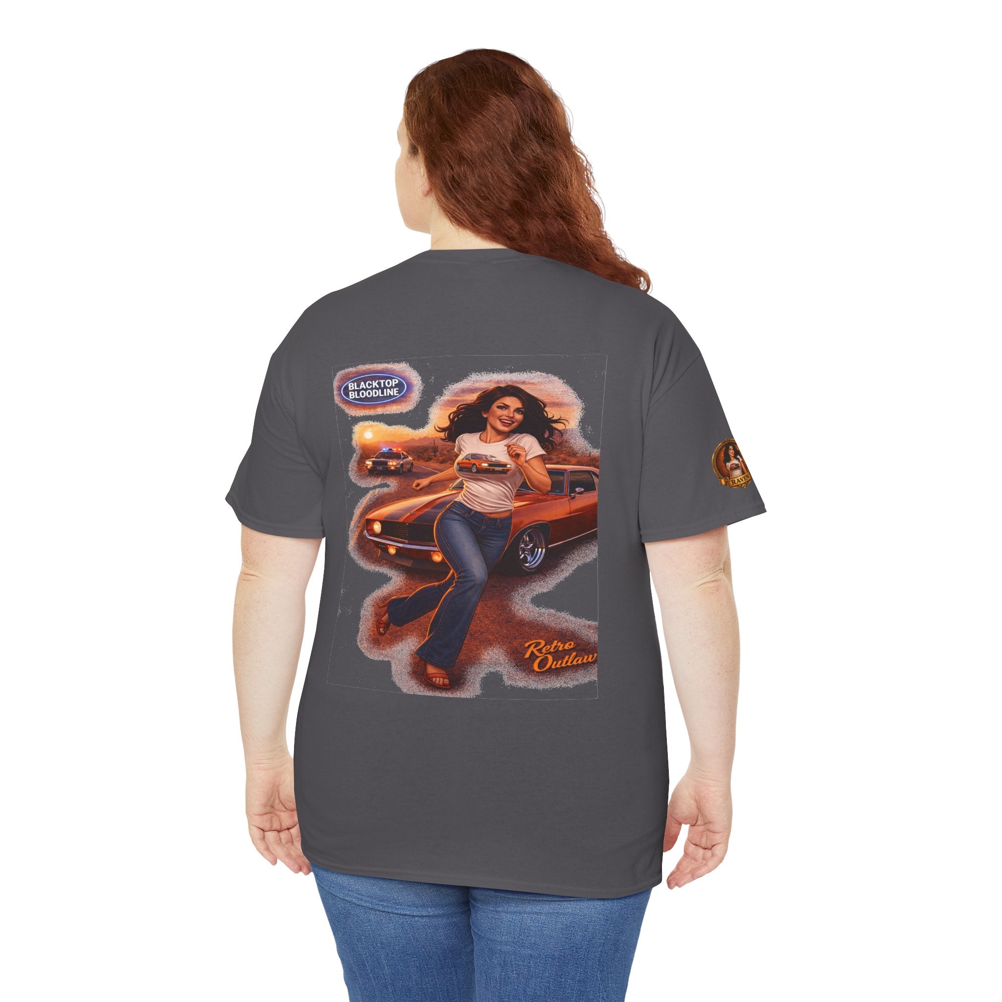 Retro Outlaw | Pin-Up Girl Series | Raven — Tee