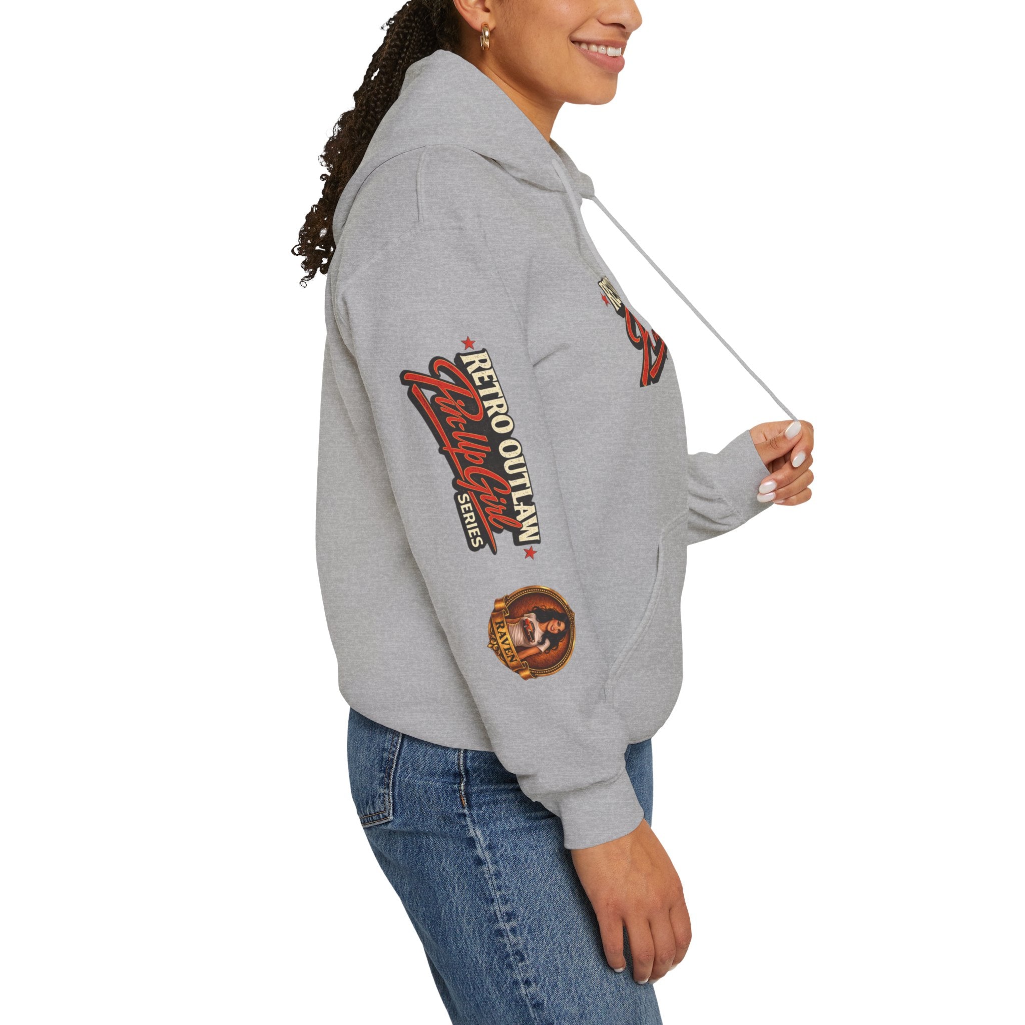 Retro Outlaw | Pin-Up Girl Series | Raven — Hoodie
