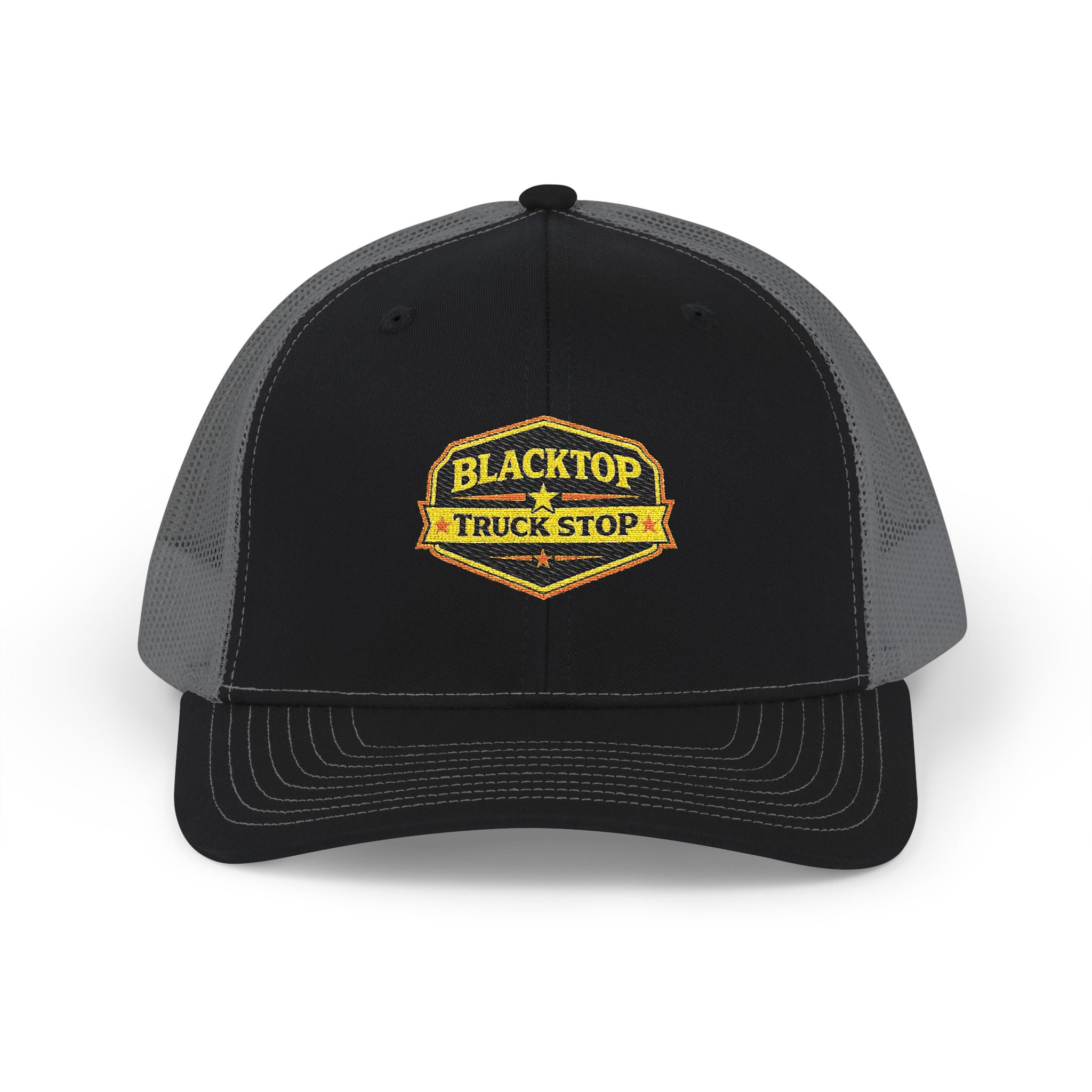 Blacktop Truck Stop — Embroidered Trucker Cap