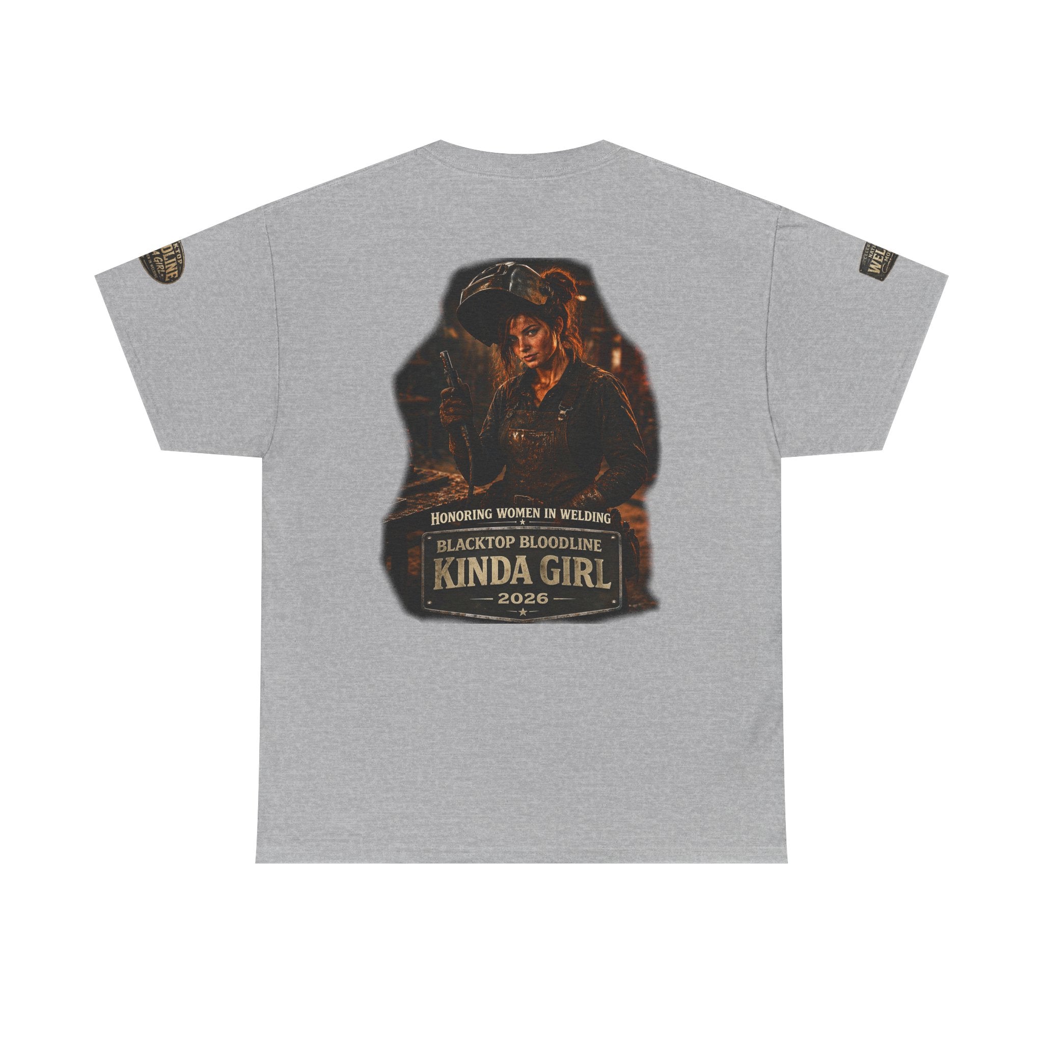“Blacktop Bloodline Kinda Girl” Tee — Women in Welding Graphic T-Shirt