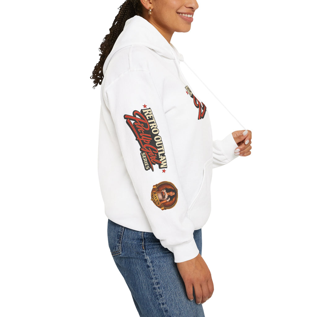 Retro Outlaw | Pin-Up Girl Series | Raven — Hoodie