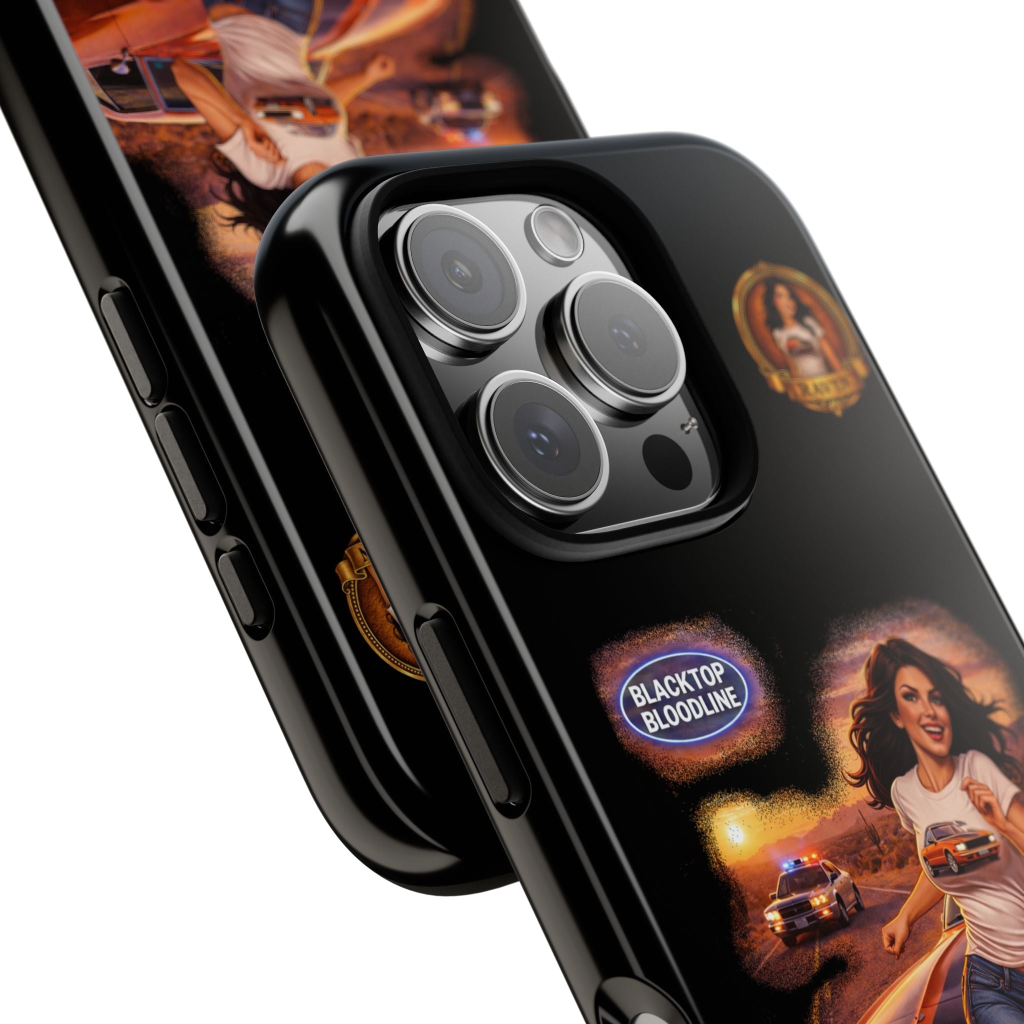Retro Outlaw | Pin-Up Girl Series | Raven — Tough Phone Case