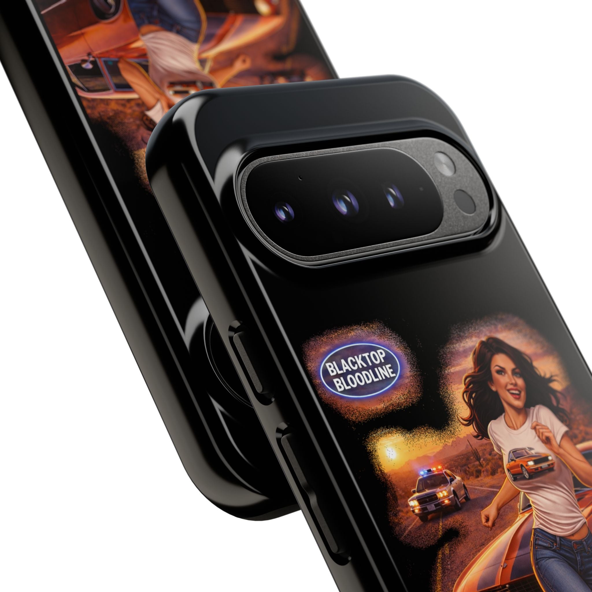 Retro Outlaw | Pin-Up Girl Series | Raven — Tough Phone Case