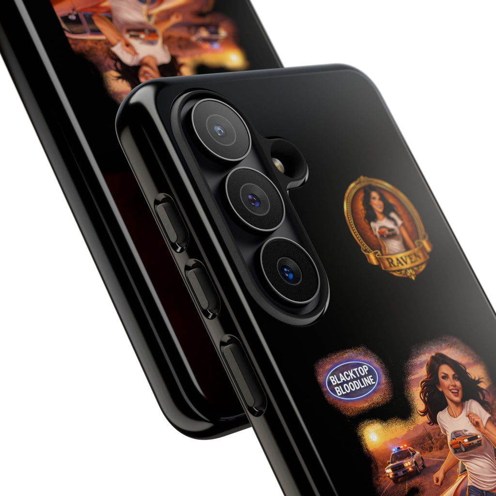 Retro Outlaw | Pin-Up Girl Series | Raven — Tough Phone Case
