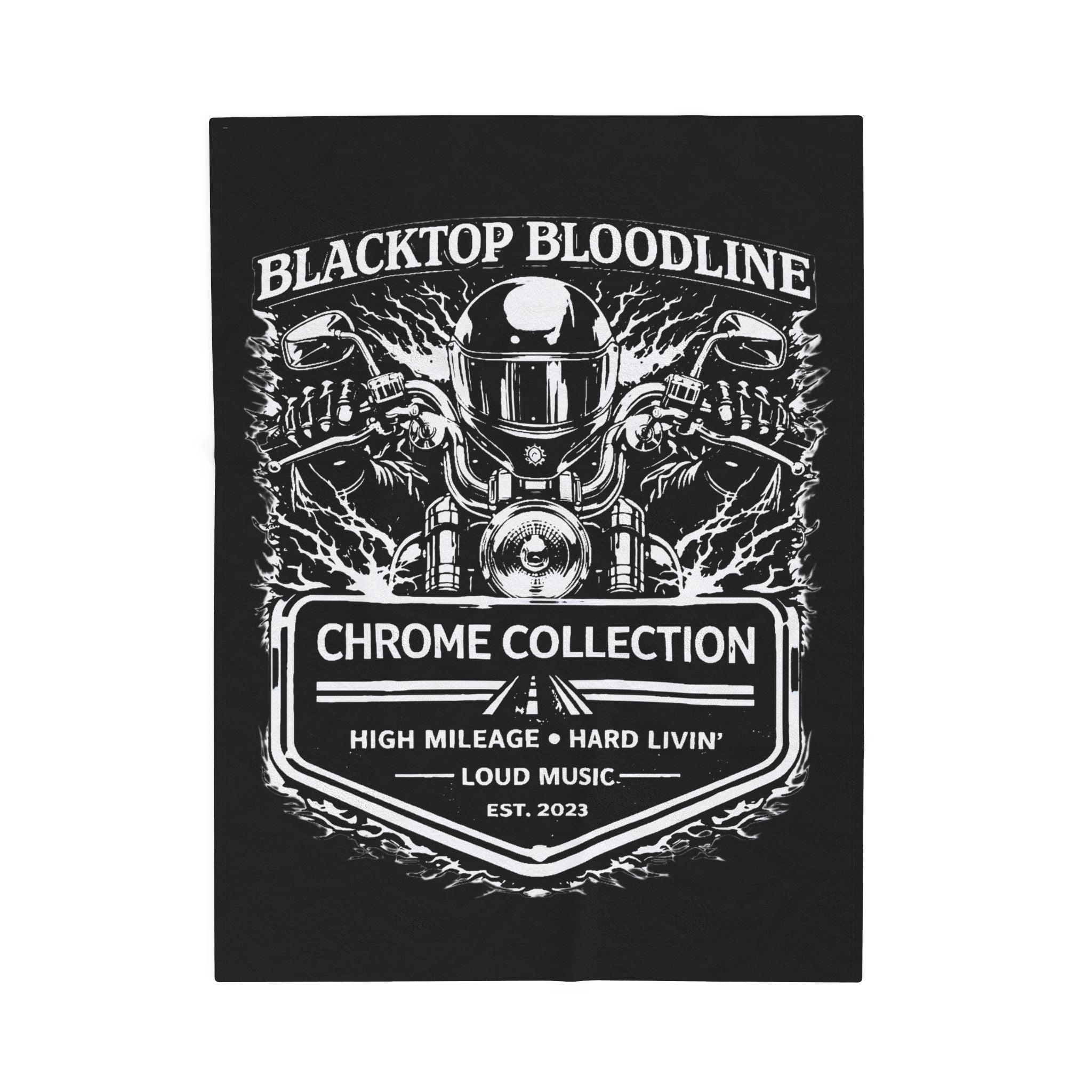 Chrome Collection — Velveteen Throw Blanket