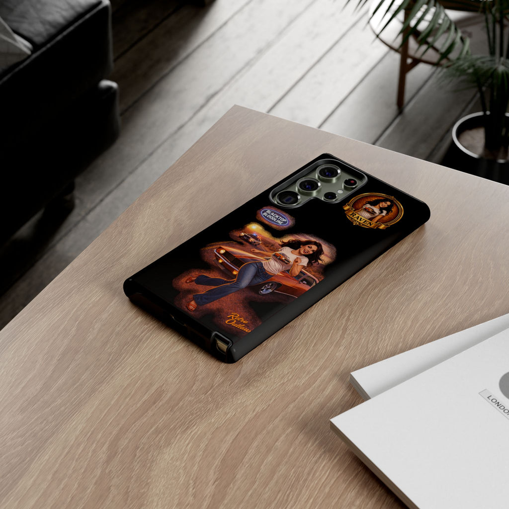 Retro Outlaw | Pin-Up Girl Series | Raven — Tough Phone Case