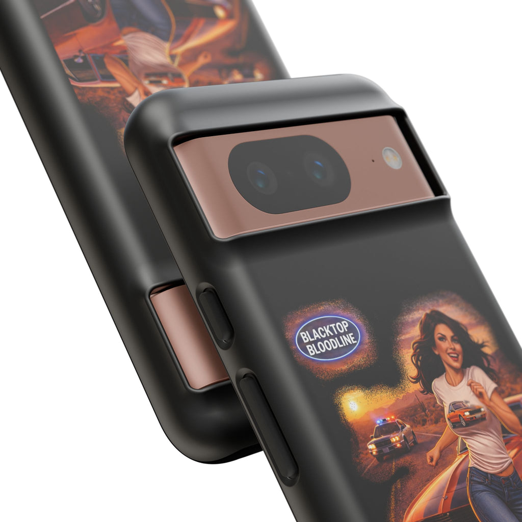 Retro Outlaw | Pin-Up Girl Series | Raven — Tough Phone Case