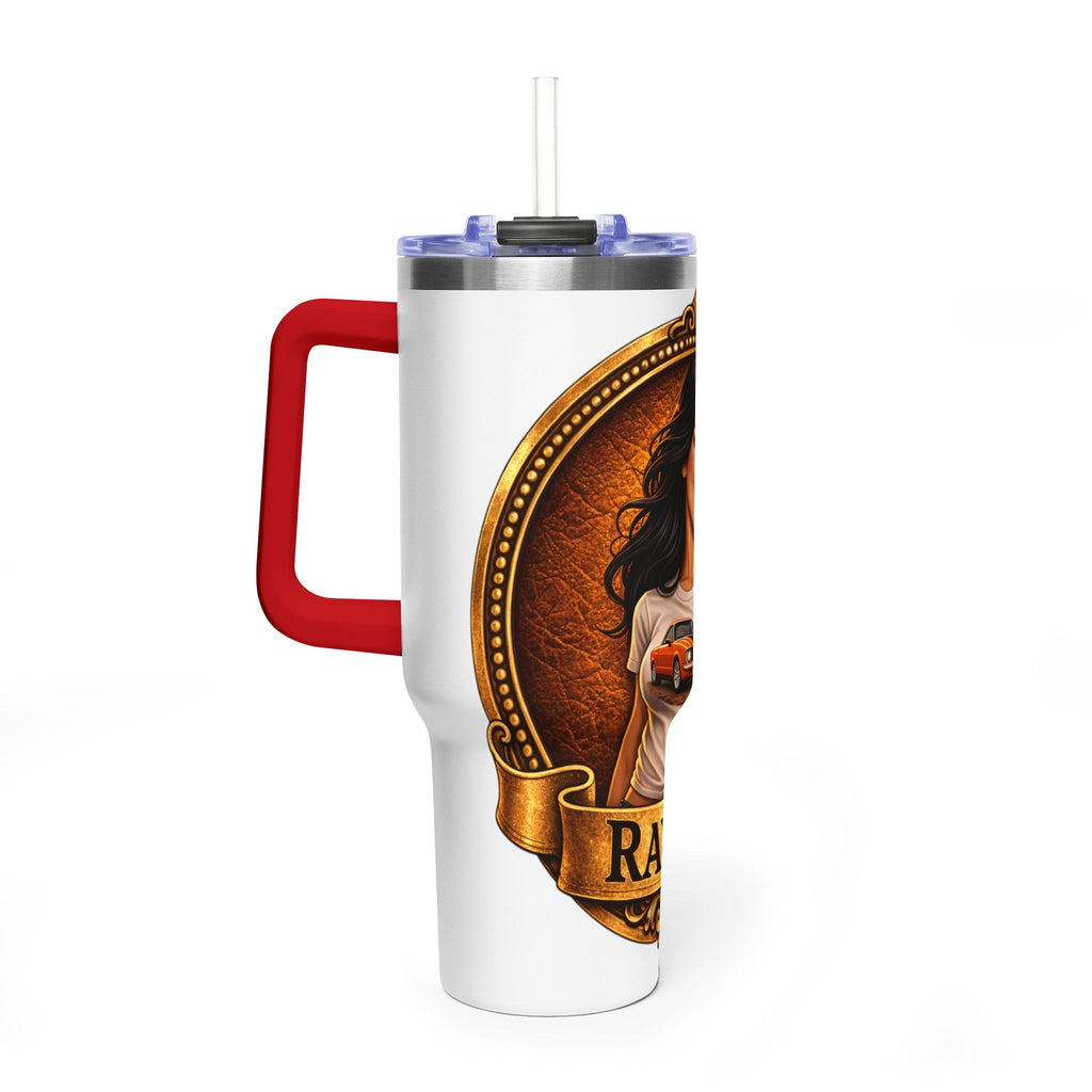 Retro Outlaw | Pin-Up Girl Series | Raven — 40oz Tumbler