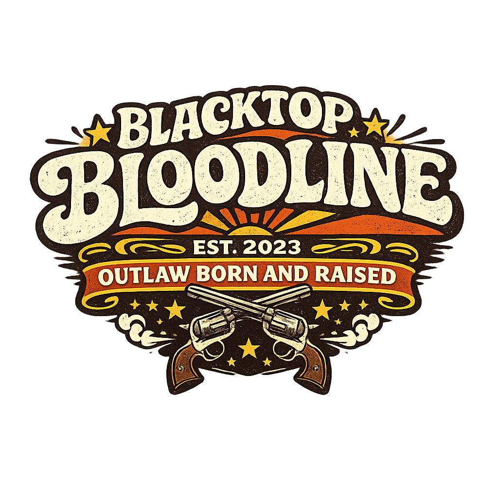 Retro Outlaw — Born & Raised Kiss-Cut Sticker