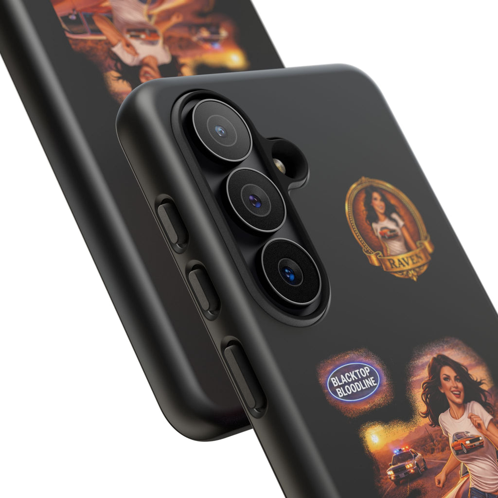 Retro Outlaw | Pin-Up Girl Series | Raven — Tough Phone Case