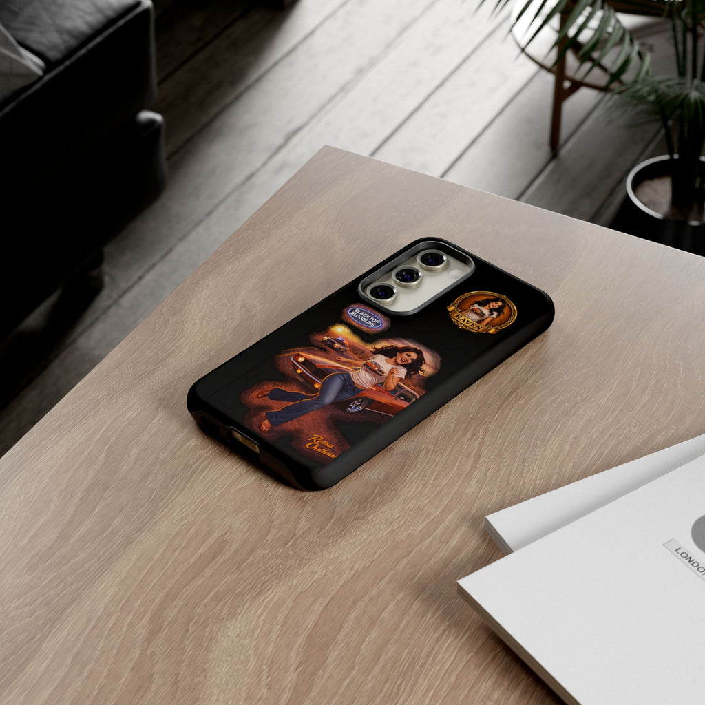Retro Outlaw | Pin-Up Girl Series | Raven — Tough Phone Case